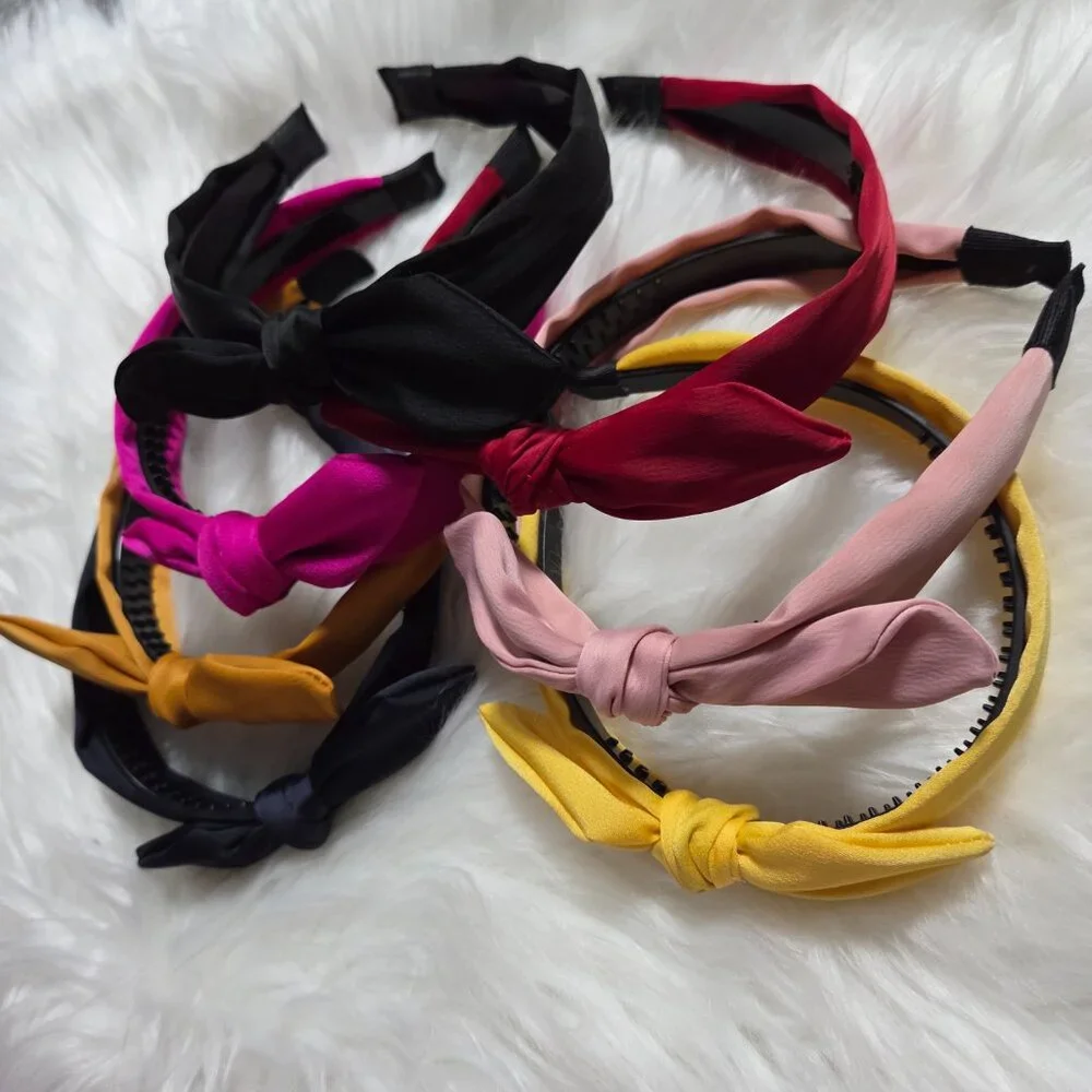 Set of 7 Knotted Bow Headbands
